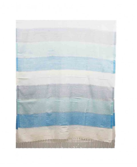 Missing Stripe Stole - Shades of Sky Blue