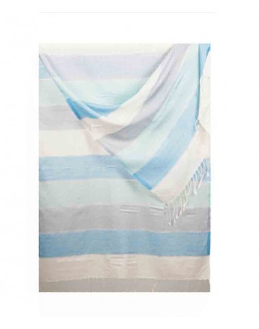 Missing Stripe Stole - Shades of Sky Blue