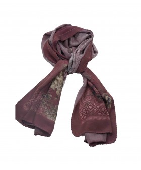 Crepe Silk Scarf - Floral Garden