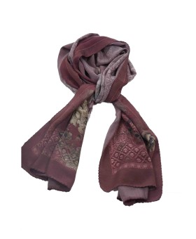 Crepe Silk Scarf - Floral Garden