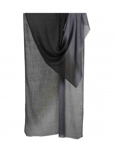 Shaded Ombre Stole - Shades Of Black and Grey