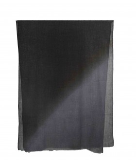 Shaded Ombre Stole - Shades Of Black and Grey