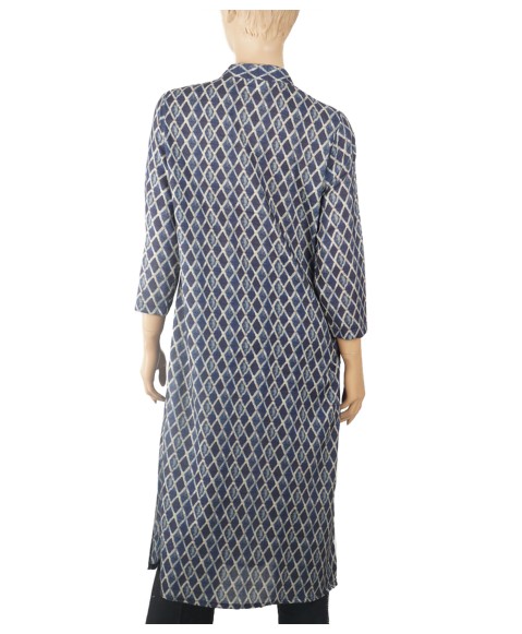 Tunic - Small Blue Rhombus 