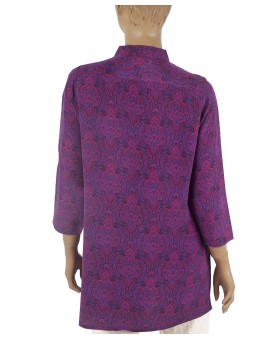 Antique Silk Kurti - Purple Sequence Kurti 