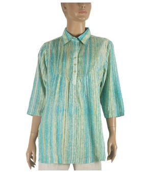 Casual Shirt - Green Stipes