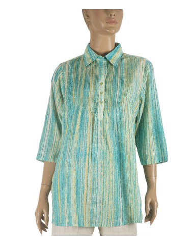 Casual Shirt - Green Stipes