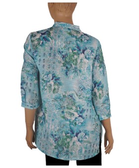 Casual Shirt -Blue Color Splash