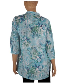 Casual Shirt -Blue Color Splash