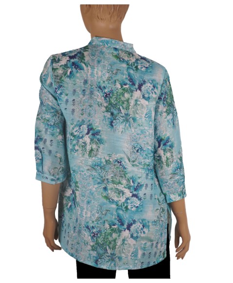 Casual Shirt -Blue Color Splash Casual Shirt -Blue Color Splash