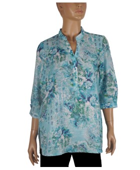 Casual Shirt -Blue Color Splash