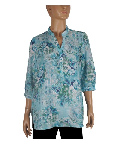 Casual Shirt -Blue Color Splash Casual Shirt -Blue Color Splash