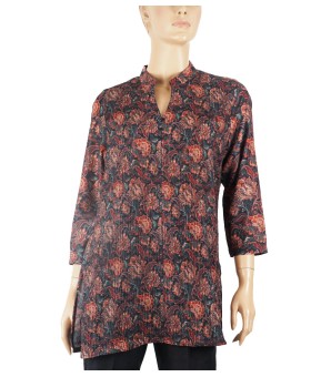 Casual Kurti - Brown Floral