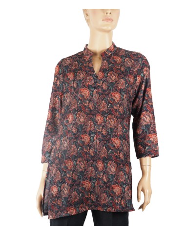 Casual Kurti - Brown Floral