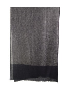 Muffler -  Navy Blue with Small White Dotted