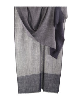 Muffler -  Navy Blue with Small White Dotted
