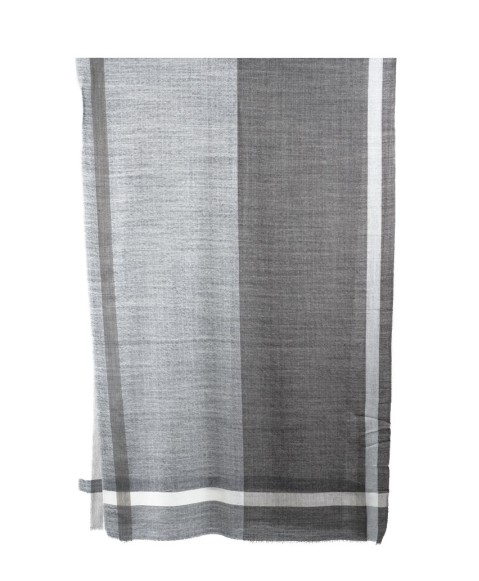 Muffler -  White & Cement Grey
