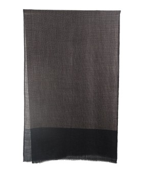 Muffler -  Black Base With Beige Dotted
