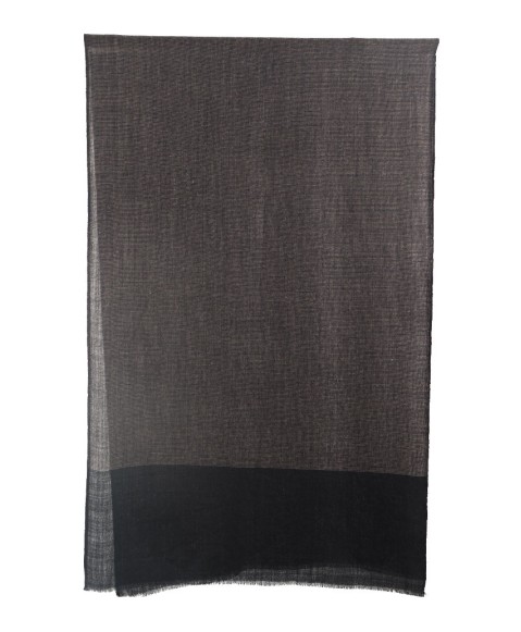 Muffler -  Black Base With Beige Dotted