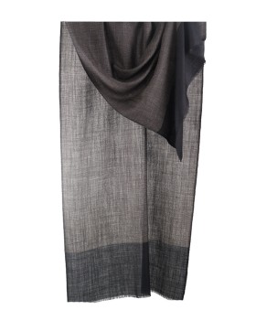 Muffler -  Black Base With Beige Dotted