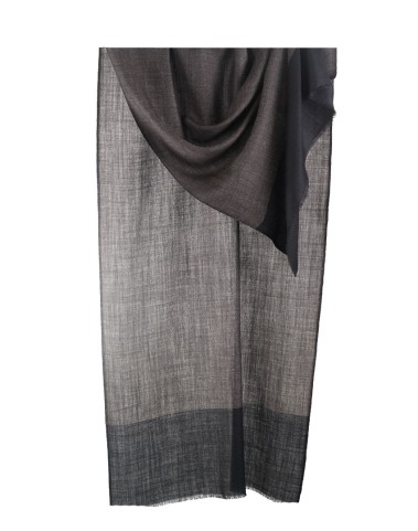 Muffler -  Black Base With Beige Dotted