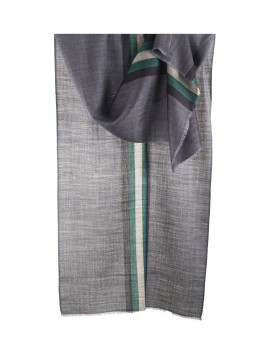 Muffler - Navy Blue & Green