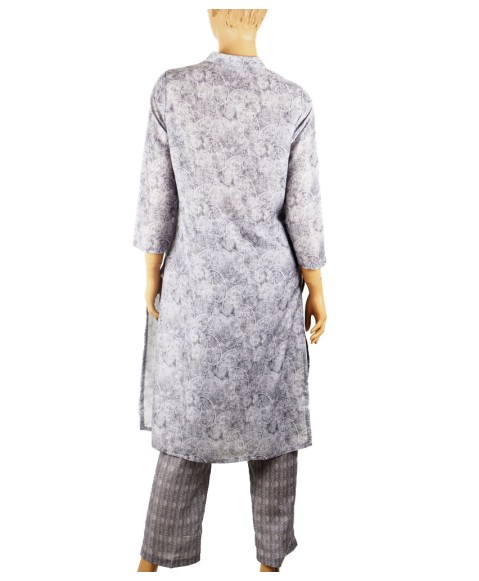 Kurti Set - Grey Paisley 