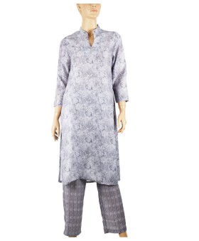 Kurti Set - Grey Paisley 