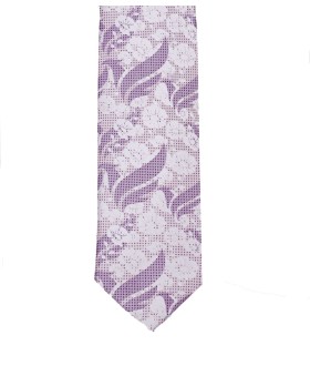 Woven Tie - Lilac Floral