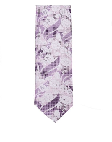 Woven Tie - Lilac Floral
