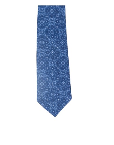 Woven Tie - Blue Small Floral