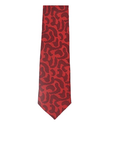 Woven Tie - Red Cheetah