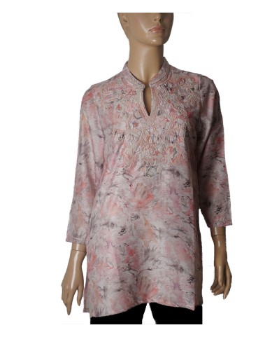 Casual Kurti- Pastel Whisper Floral