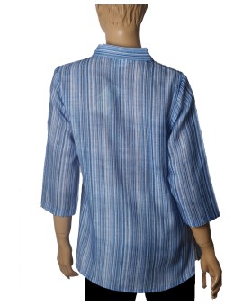 Casual Shirt - Denim Blue Stripes