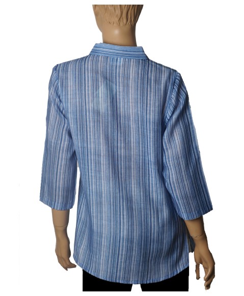 Casual Shirt - Denim Blue Stripes