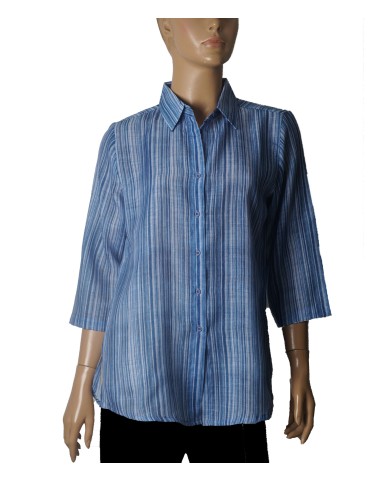 Casual Shirt - Denim Blue Stripes