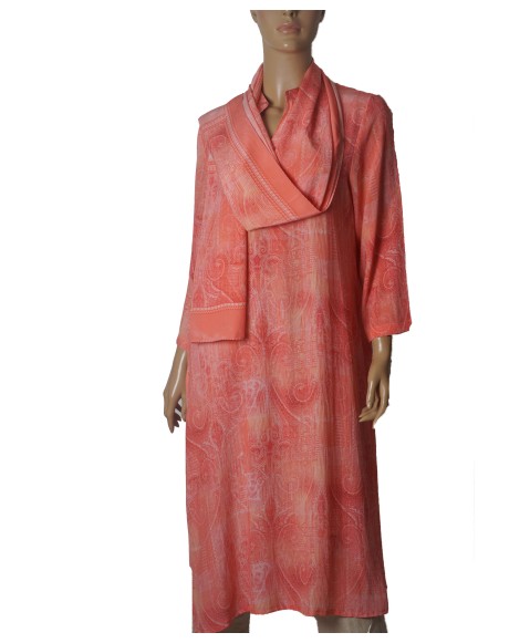 Tunic - Peach Paisley Tunic - Peach Paisley