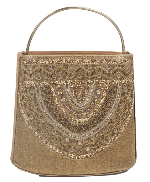 Manar Bag - Golden Embroidered
