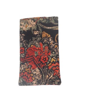 Mobile Spectacle Wallet Set - Black And Red Abstract 