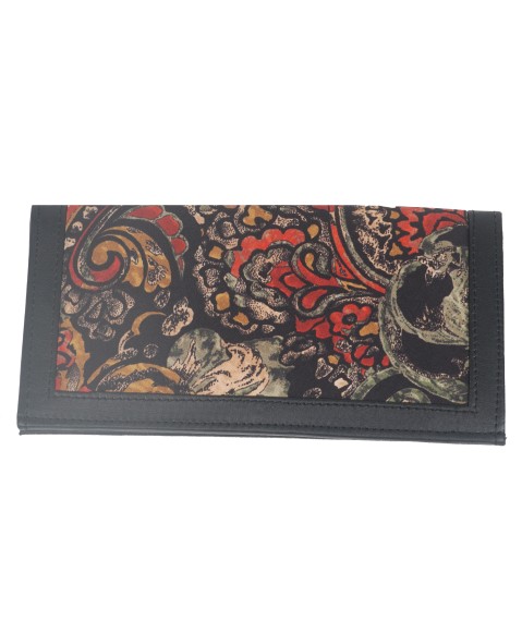 Mobile Spectacle Wallet Set - Black And Red Abstract 