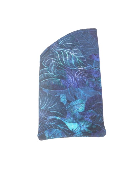 Mobile Spectacle Wallet Set - Blue Leaf