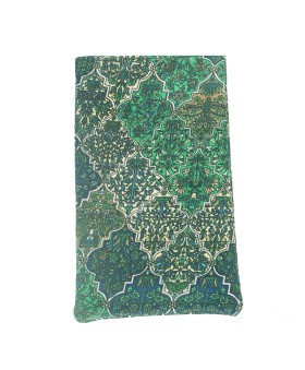 Mobile Spectacle Wallet Set - Green Abstract 