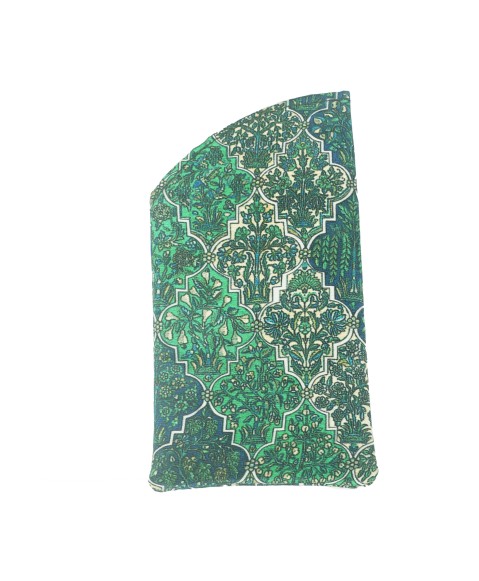Mobile Spectacle Wallet Set - Green Abstract 