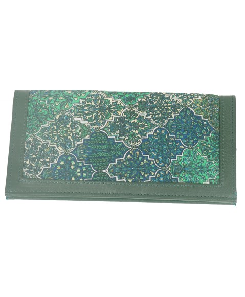 Mobile Spectacle Wallet Set - Green Abstract 