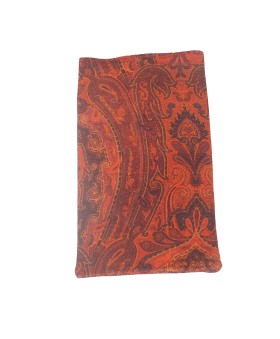 Mobile Spectacle Wallet Set - Maroon Paisley