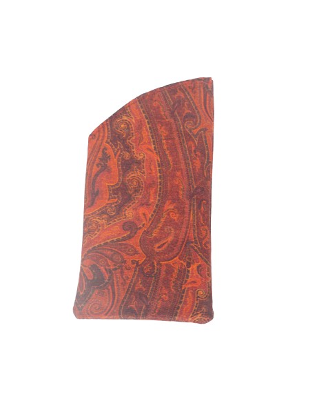 Mobile Spectacle Wallet Set - Maroon Paisley