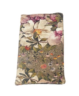 Mobile Spectacle Wallet Set - Big Beige Flower