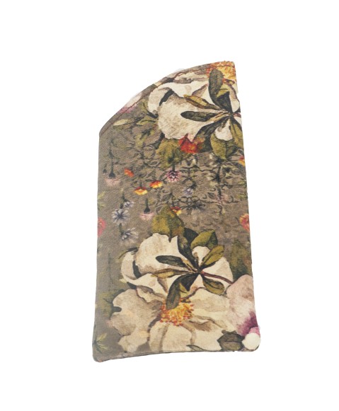 Mobile Spectacle Wallet Set - Big Beige Flower