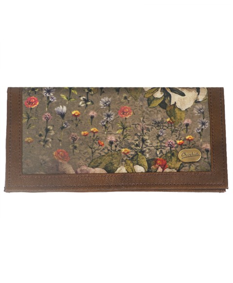 Mobile Spectacle Wallet Set - Big Beige Flower