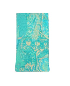 Mobile Spectacle Wallet Set - Yellow Paisley