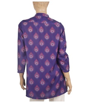 Casual Kurti - Purple Embroidery